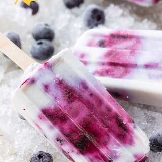 Vegan Blueberry Coconut Popsicles