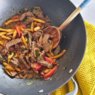 Peruvian Lomo Saltado Stir Fried Beef and French Fries
