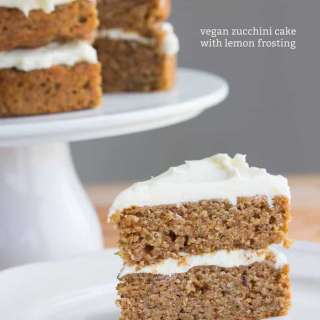 Vegan Zucchini Cake with Lemon Frosting