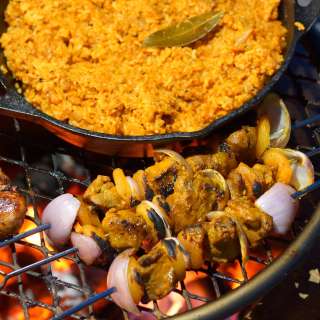South African Sosaties: Lamb and Apricot Kebabs