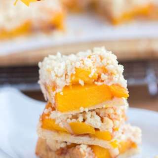 Extra Peachy Peach Crumb Bars