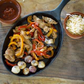 Cast Iron Chicken Fajitas