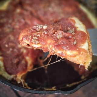 Pequod's Inspired Cast Iron Pizza