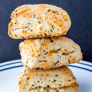 Vegan Cheddar Chive Scones