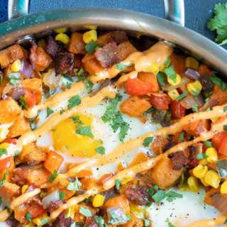 Sweet Potato Hash with Eggs