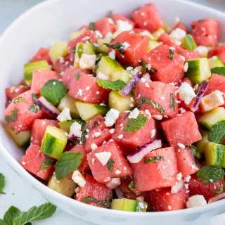 Watermelon Feta Salad with Mint