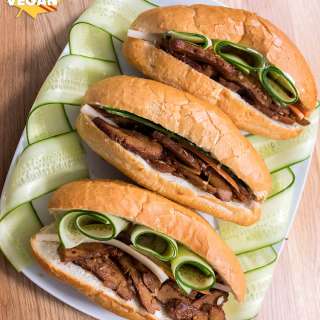 Vegan Lemongrass Beef Banh Mi
