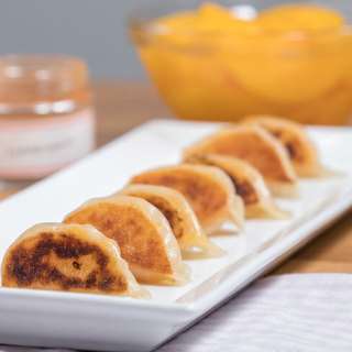 Vegan Peach Pie Dumplings