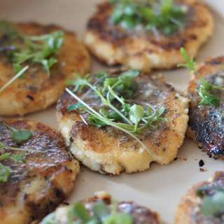 Fried Mashed Potatoes with Herbes de Provence Compound Butter