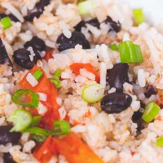Lazy Rice Cooker Meal – Rice and Beans & Stuff?