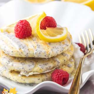 Vegan Lemon Poppyseed Pancakes