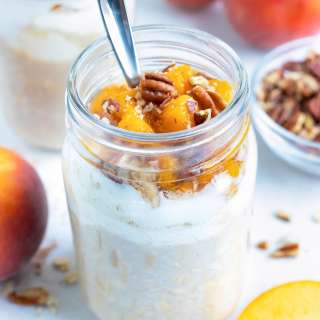 Easy Peach Overnight Oats