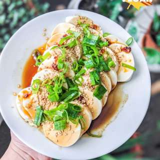 Cold Silken Tofu Dish (Inspired by Liangban Tofu)