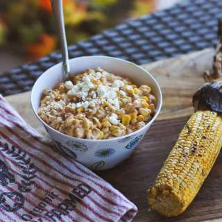 Grilled Corn and Goat Cheese Salad