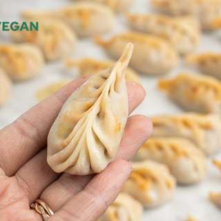 Vegan Red Curry Braided Dumplings
