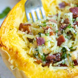 Spaghetti Squash Carbonara Recipe