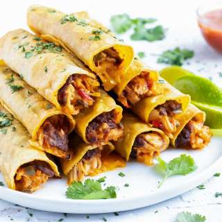 Baked Chicken Taquitos Recipe