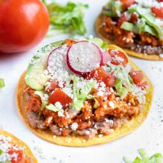 Chicken Tinga Tostadas Recipe