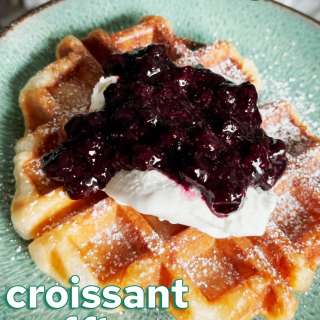 Vegan Croissant Waffles