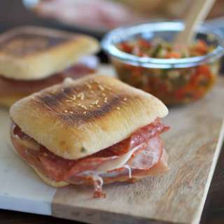 Grilled New Orleans Style Mufaletta Sandwich