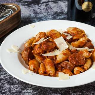 Italian Sausage Pasta with Fire Roasted Arrabbiata Sauce
