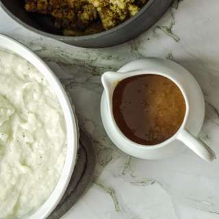 Southern Style Turkey Gravy with Smoked Giblets