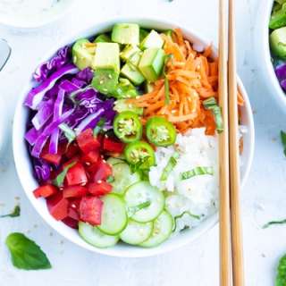Sushi Rice Bowl Recipe | Vegan