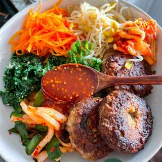 Mini Bulgogi Tofu Hamburger Steak