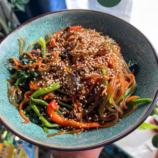Vegan Japchae Noodles