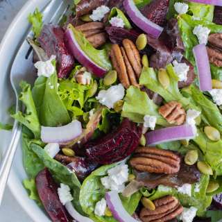 Spinach Beet Salad Recipe