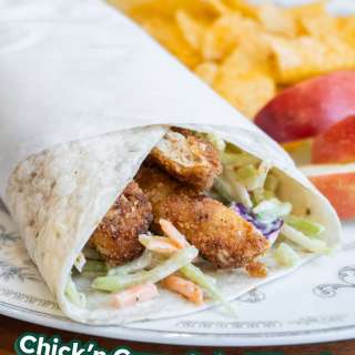 Vegan Chicken Curry Salad Wraps