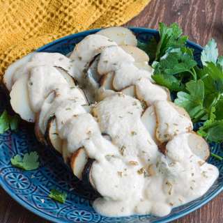 Peruvian Style Potatoes with Huancaina Sauce