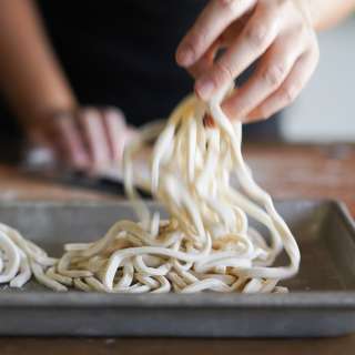 Homemade Udon Noodles
