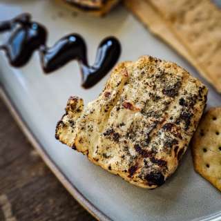 Za'atar Crusted Grilled Halloumi Cheese