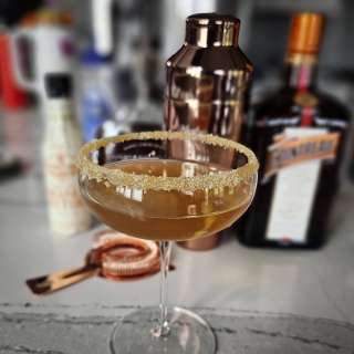 Kentucky Sidecar Made with Bourbon