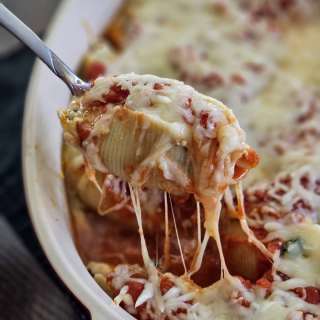 Smoked Stuffed Pasta Shells with Italian Sausage and Ricotta