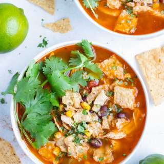 Easy Instant Pot Chicken Tortilla Soup Recipe