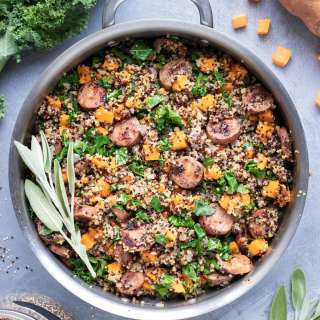 Sweet Potato and Sausage Quinoa Bowl