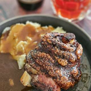 Smoked German Pork Knuckle: Roasted Schweinshaxe