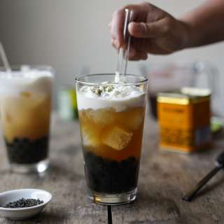 Boba Milk Tea Recipe (Bubble Tea w/ Sea Salt Cream)