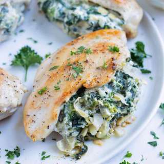 Spinach Artichoke Stuffed Chicken Recipe