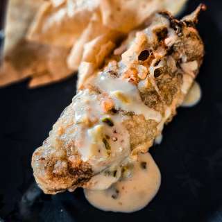 Smoked Brisket Stuffed Chile Rellenos