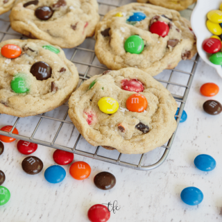 Epic Chewy m & m Chocolate Chip Cookies