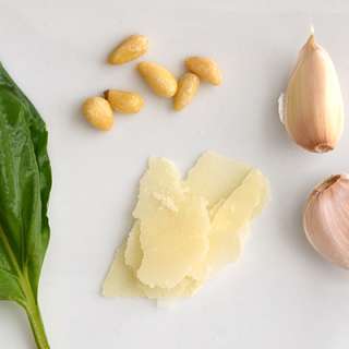 Garlic Basil Pesto with Pasta