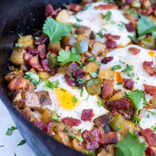 Breakfast Potato Hash with Eggs