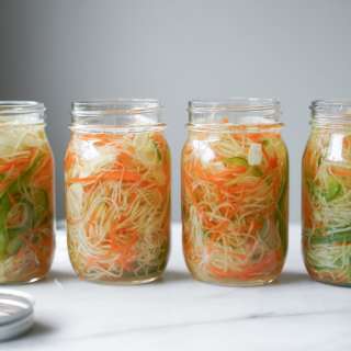Atchara (Filipino Pickles w/ Papaya, Carrot, Bell Pepper)