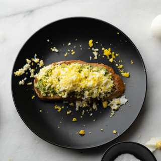 Grated Egg Avocado Toast