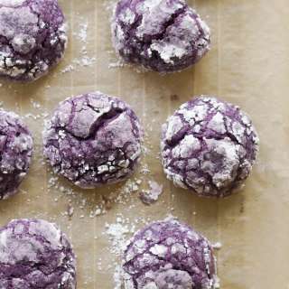 Ube Crinkle Cookies