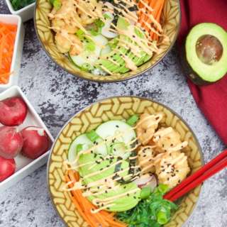 Spicy Shrimp Poke Bowl