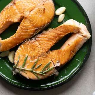 Pan-Seared Salmon Steaks